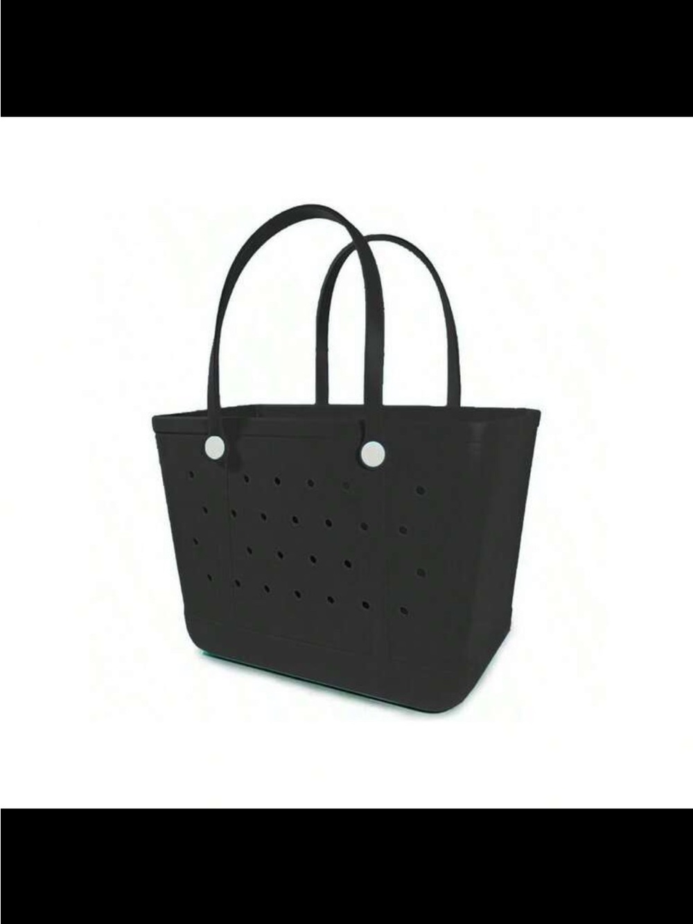 Black Tote Bag-NO CHARMS